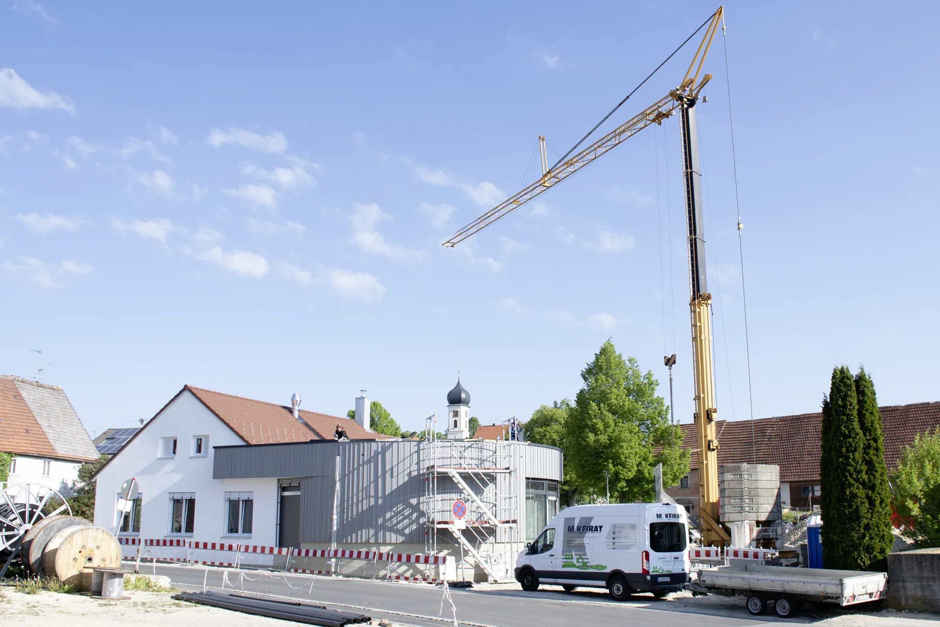 Baustelle in Heroldstatt